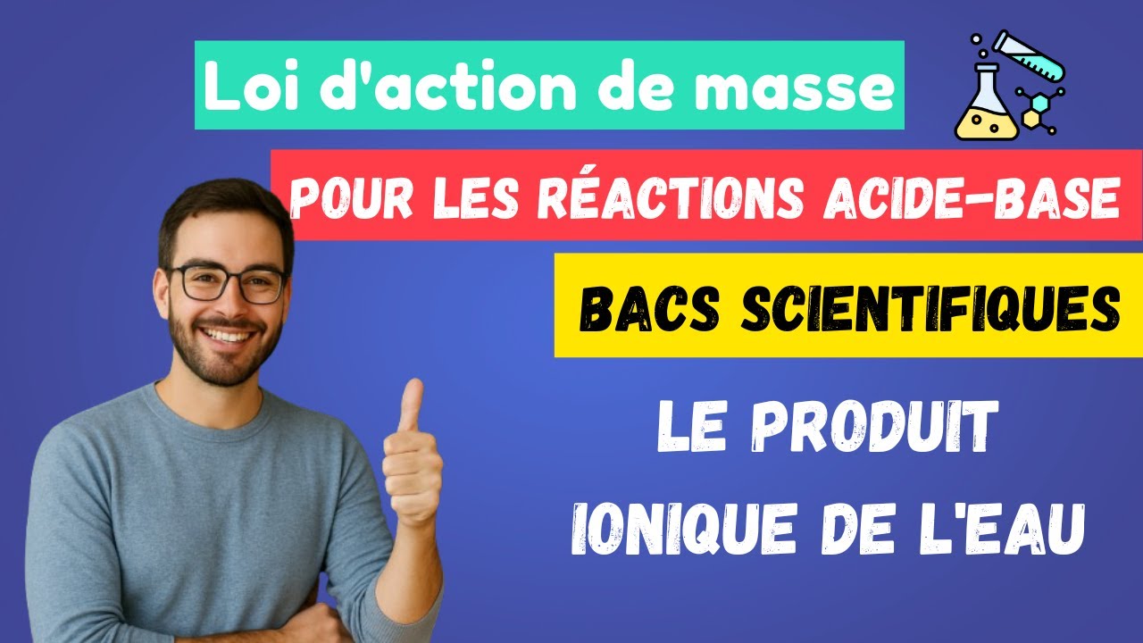 2. Loi d'action de masse pour les réactions acide-base: Le produit ionique de l'eau