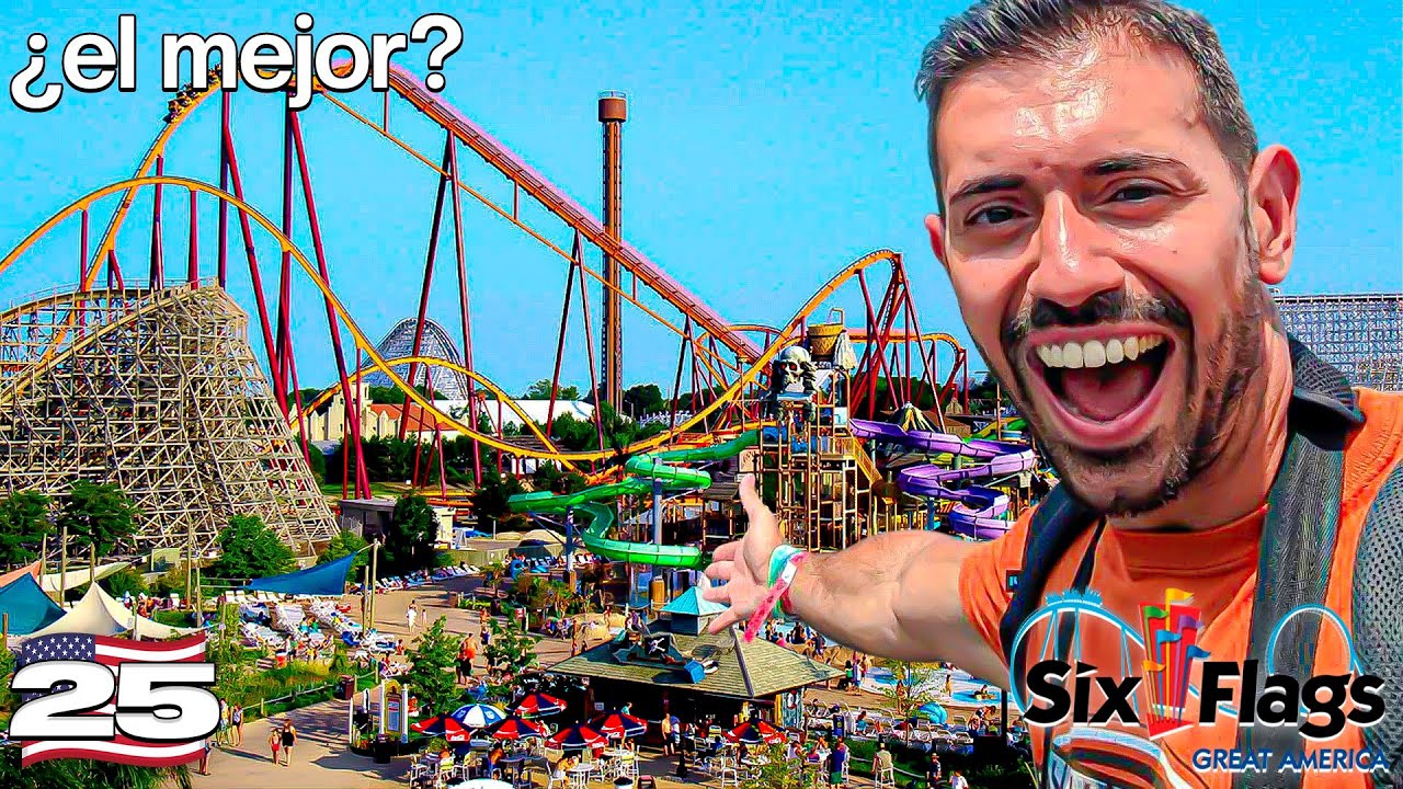 SIX FLAGS GREAT AMERICA 🇺🇸 El Parque de Atracciones MÁS BRUTAL de Illinois