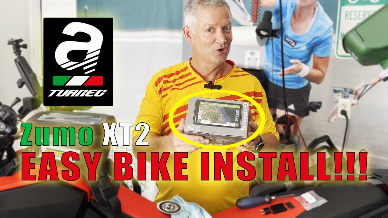 Установка GPS-навигатора Aprilia Tuareg 660 — самый простой способ подключения Garmin Zumo XT2 с ...