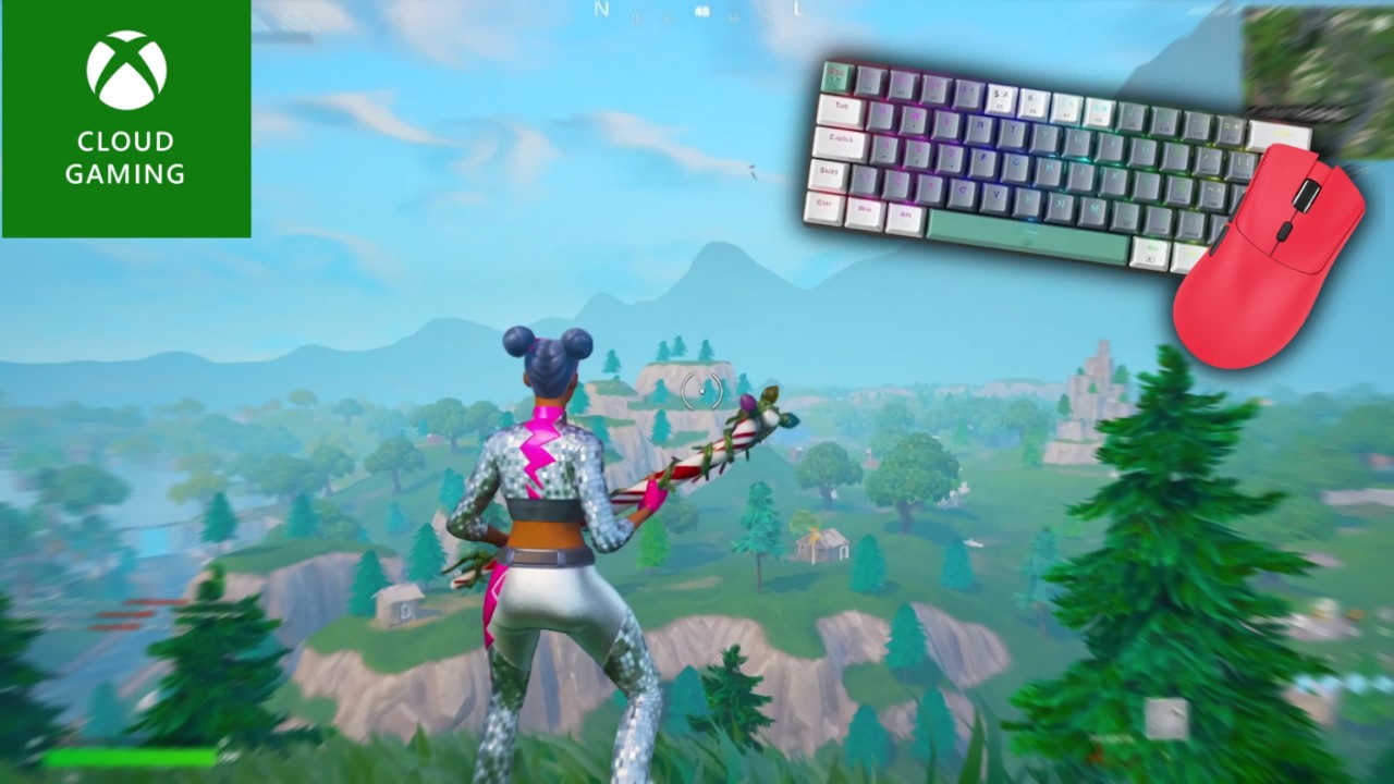 Gameplay de Fortnite no Xcloud com Teclado e Mouse na Temporada 2 Raiz (Xbox Cloud Gaming)