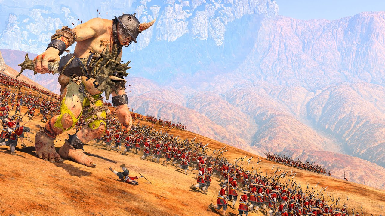 78 GIANTS vs 12.000 PEASANTS - Total War WARHAMMER 3