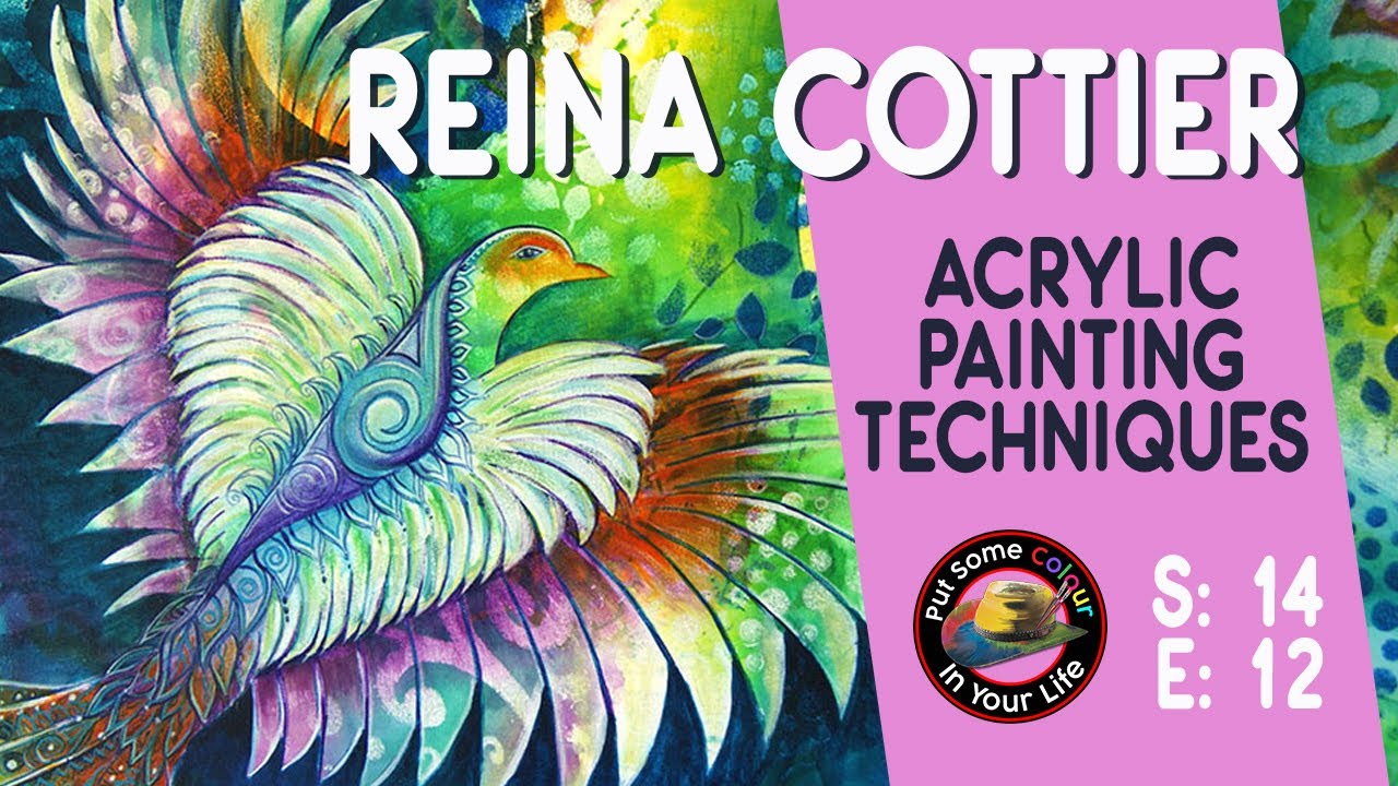 Acrylic painting techniques and tutorial with Reina Cottier | Colour In Your Life