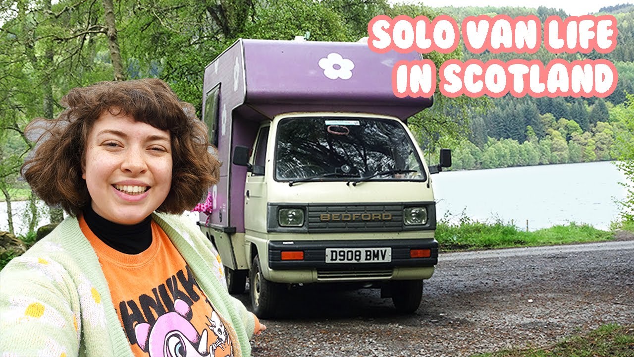Wild Camping In My Vintage Camper - Solo Female Van Life - Scotland Road Trip Part 3