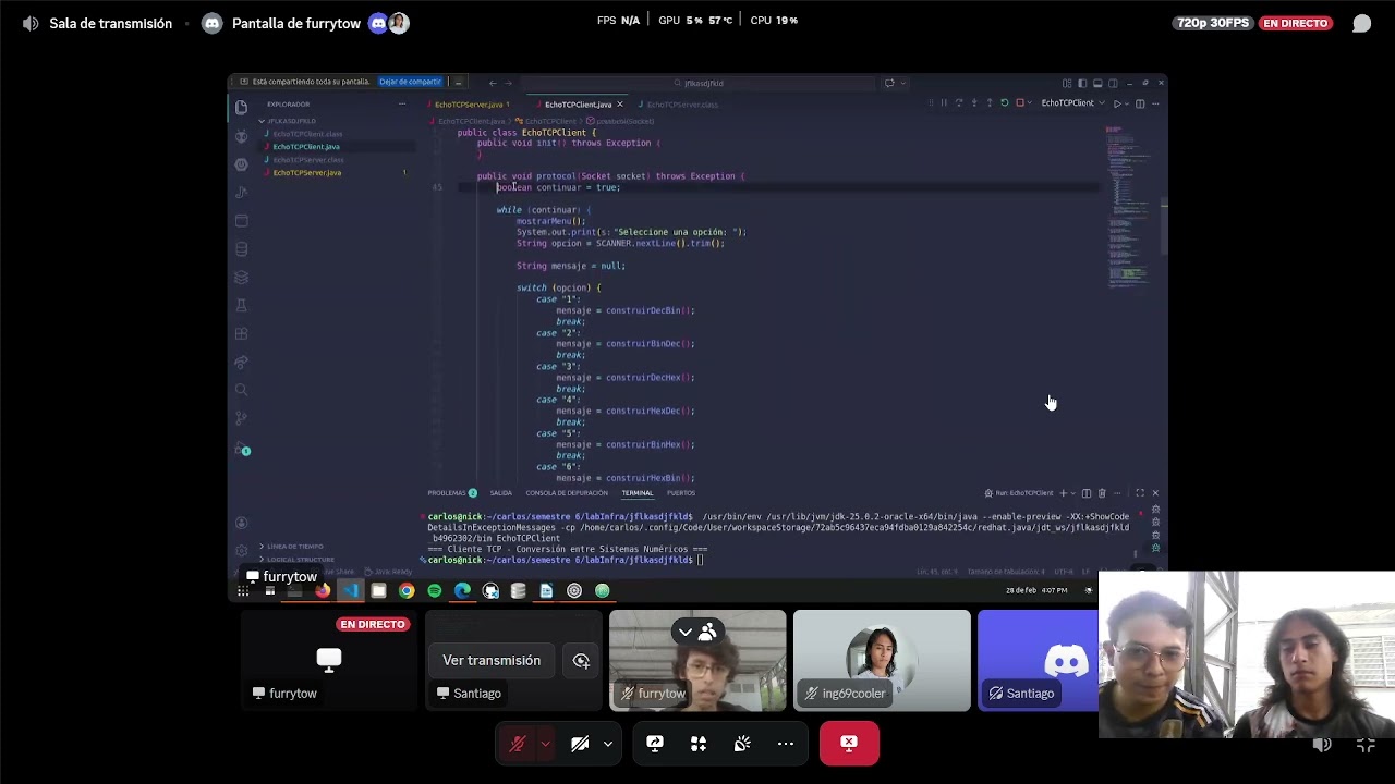 APLICACIONES DE RED: APLICACIÓN CLIENTE SERVIDOR PARA LA CONVERSIÓN ENTRE SISTEMAS NUMÉRICOS