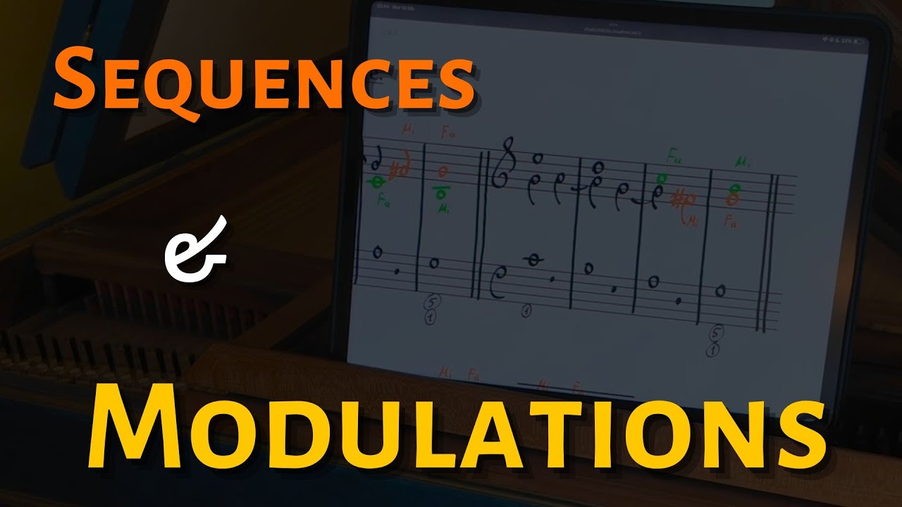 Sequences, Modulations, and Solmization. #partimenti #counterpoint #harmony
