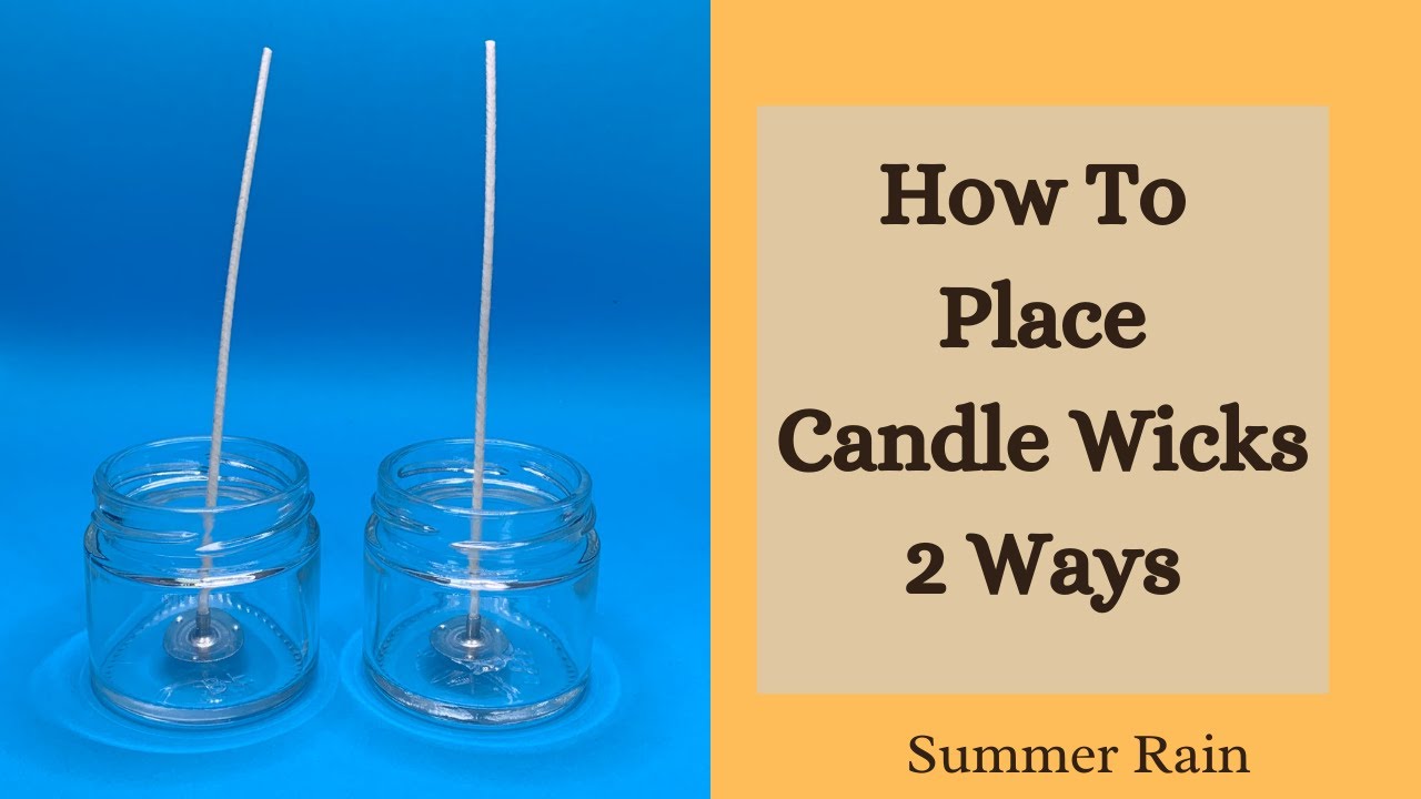 How To Place Candle Wicks (candle making)