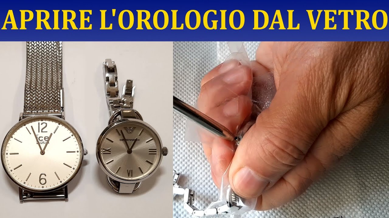Come aprire l'orologio quando il fondello &egrave; pi&ugrave; piccolo del quadrante -  TUTORIAL