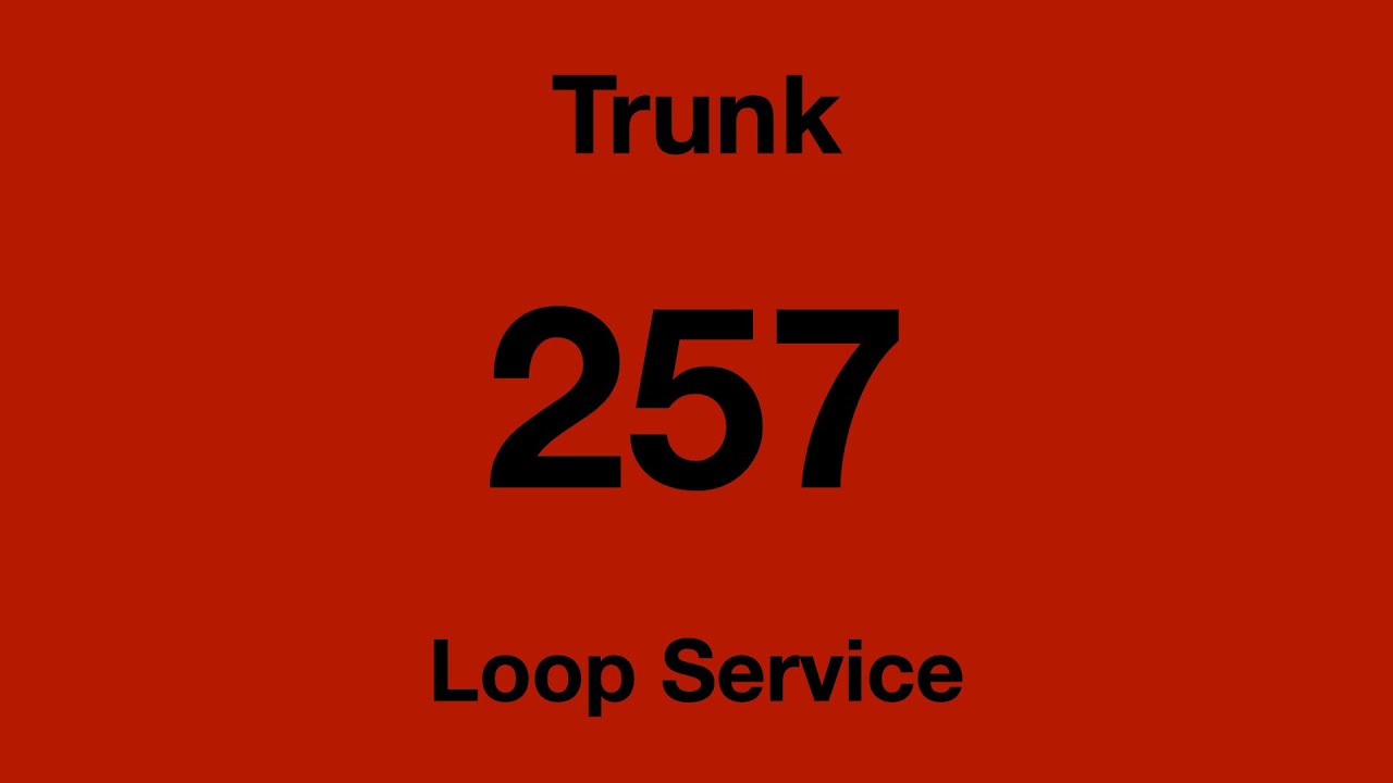 [SMRT Buses] Trunk Bus Service 257 Hyperlapse