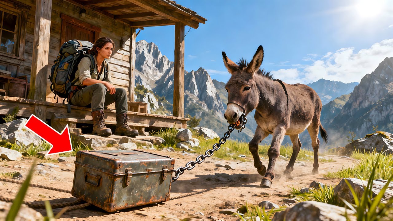 Her Donkey Dragged Home a Strange Metal Box — When She Opened It, the Mountain Went Silent