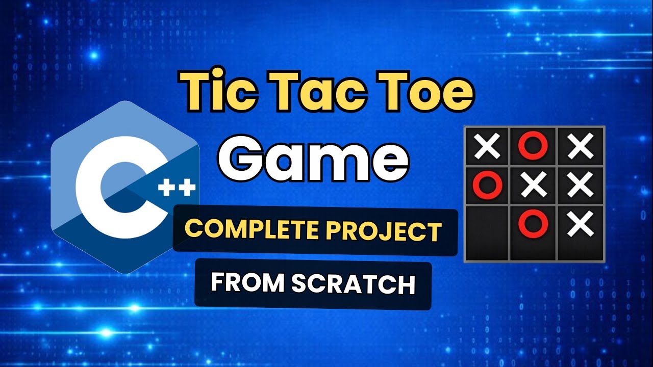 Tic Tac Toe Game in C++ | Tic Tac Toe C++ Project | C++ Projects