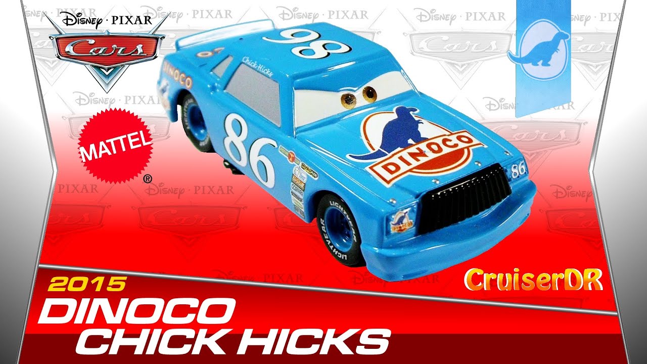 2015 Dinoco Chick Hicks Disney Pixar Cars, литая модель в масштабе 1:55, Mattel
