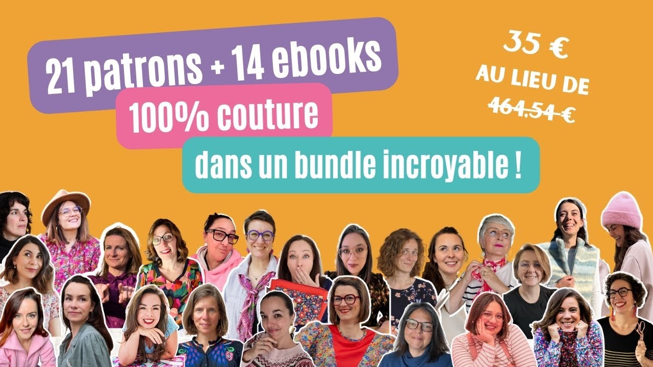 21 patrons + 14 ebooks couture en méga promo