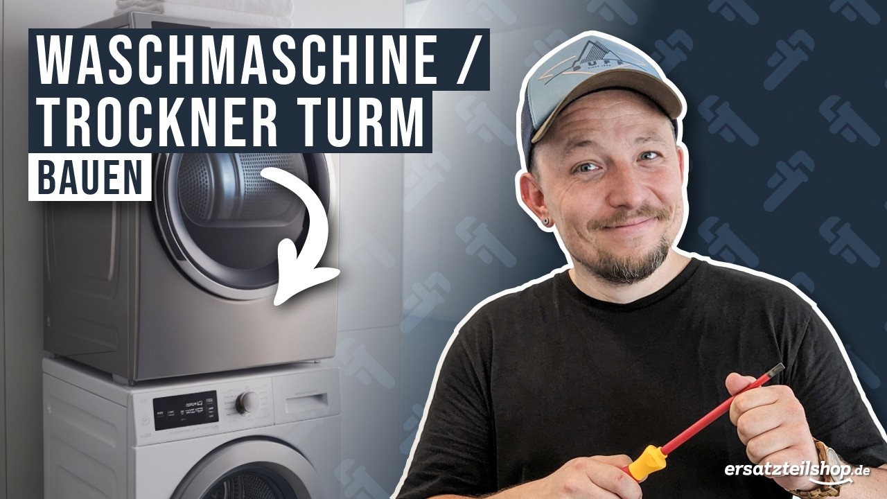 Waschmaschine Trockner Turm bauen? So gehts ganz einfach selbst!