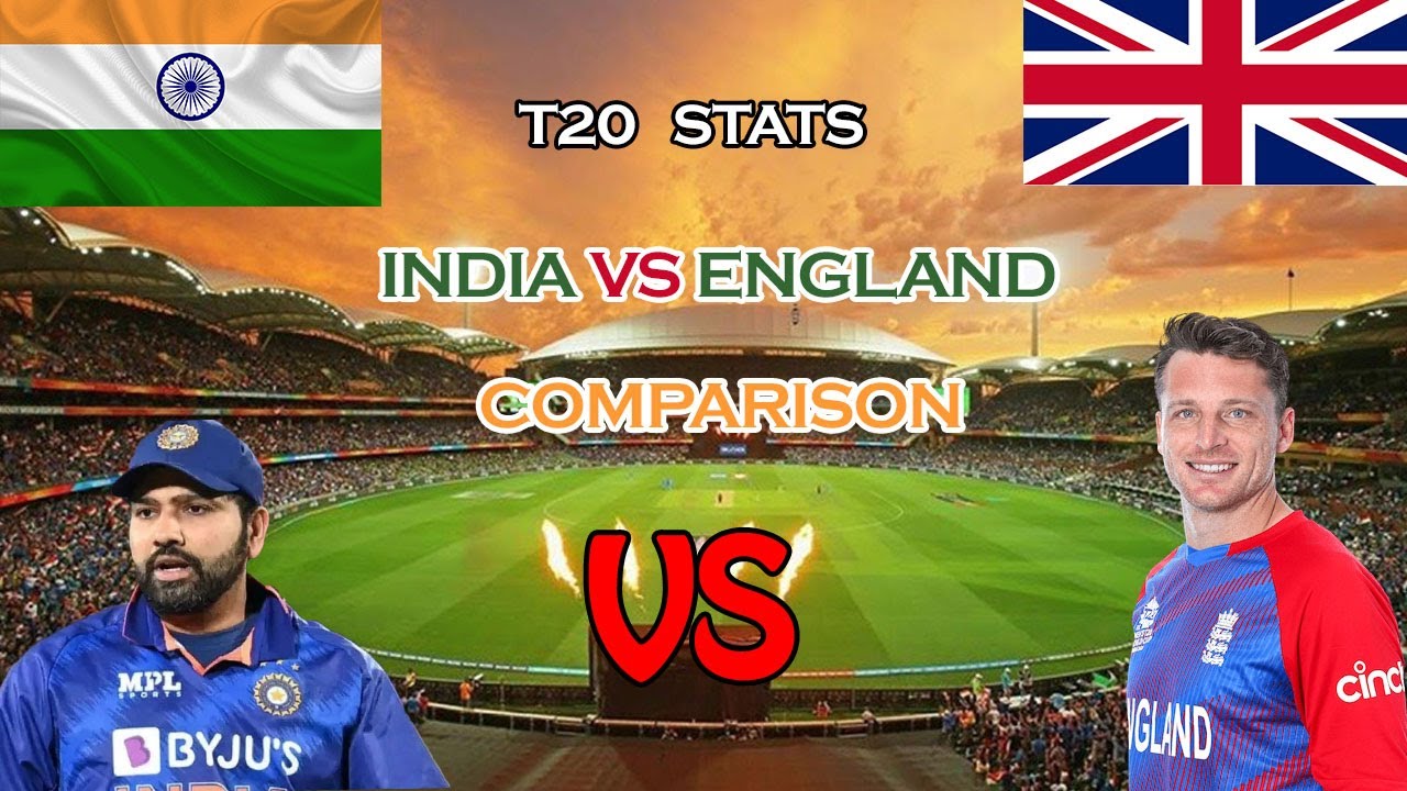 India vs England head to head t20 comparison