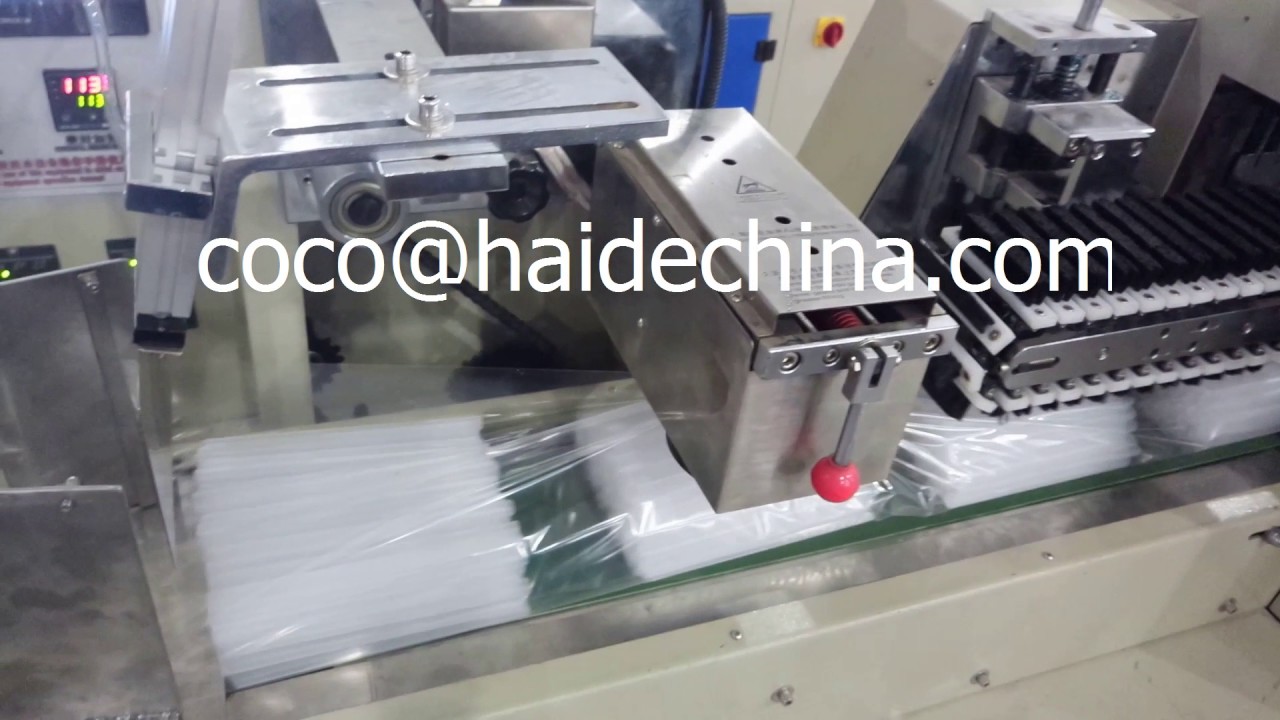 drinking straw automatic packing machine with counter haihangpack