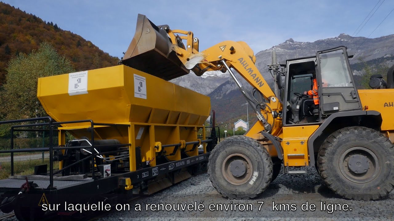 Renouvellement des voies ferrées sur la ligne Saint-Gervais Les Houches