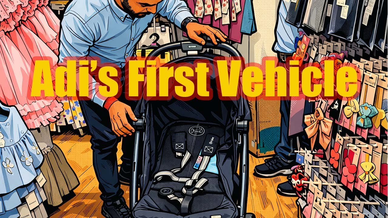 “Adi’s first vehicle 🚼❤️ Big journeys begin!”