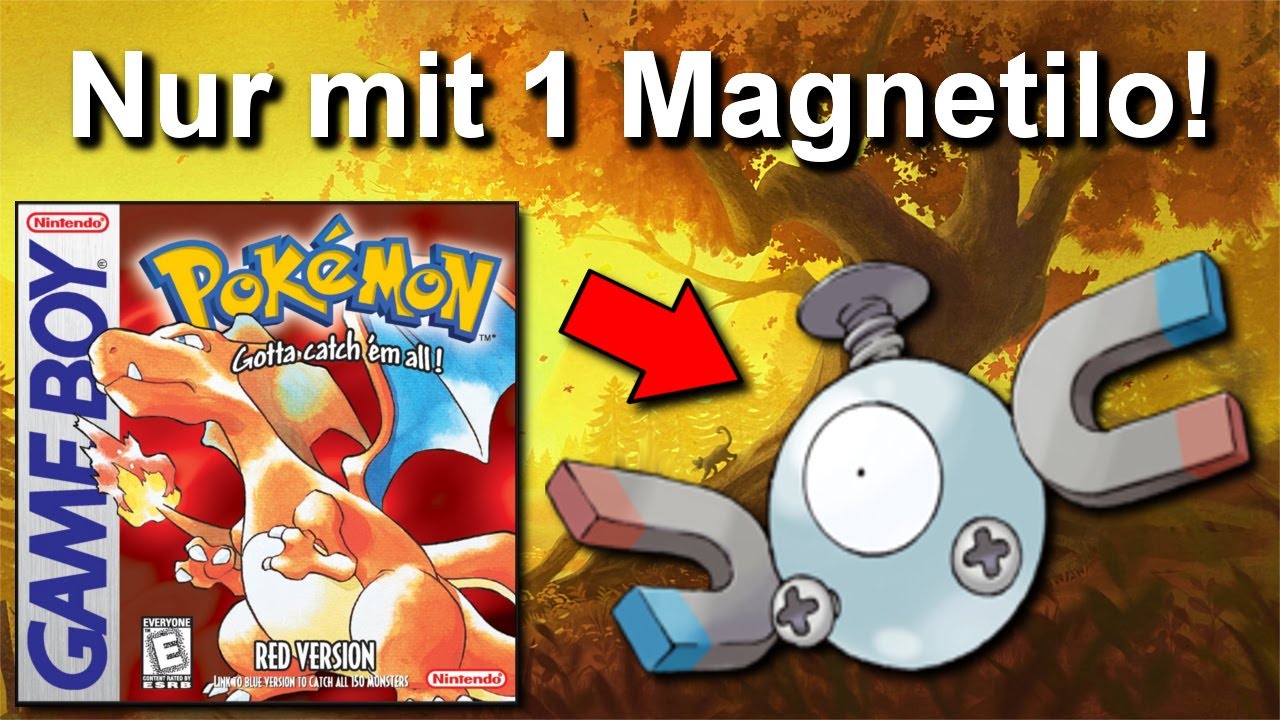 Kann man Pokemon Rot/Blau mit NUR einem MAGNETILO durchspielen? (+ Keine Items in Kämpfen)