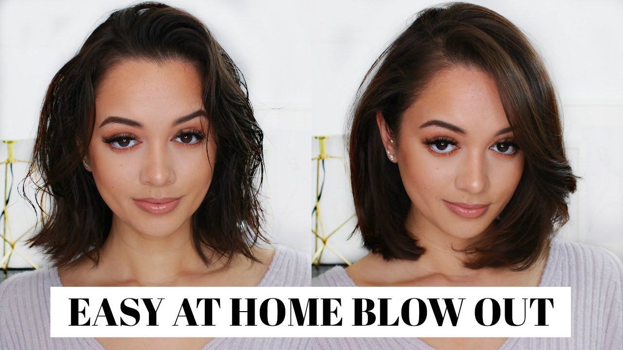 EASY AT HOME SALON BLOW OUT IN 10 MINUTES | TUTORIAL