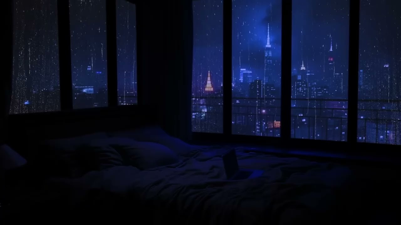 Rainy Window Ambience 🌧️ Calm Focus Music for Studying & Relaxing