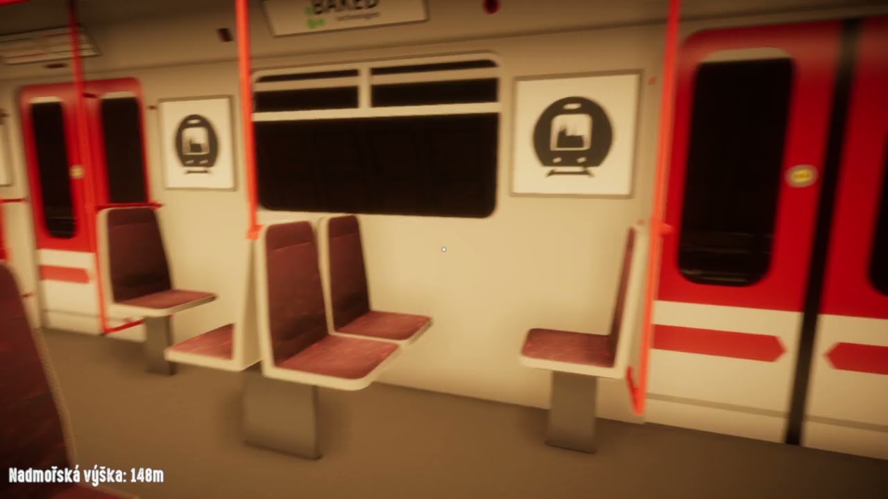 Prague Metro Simulator Jízda soupravou Škoda 81 71M v úseku Náměstí Republiky   Florenc