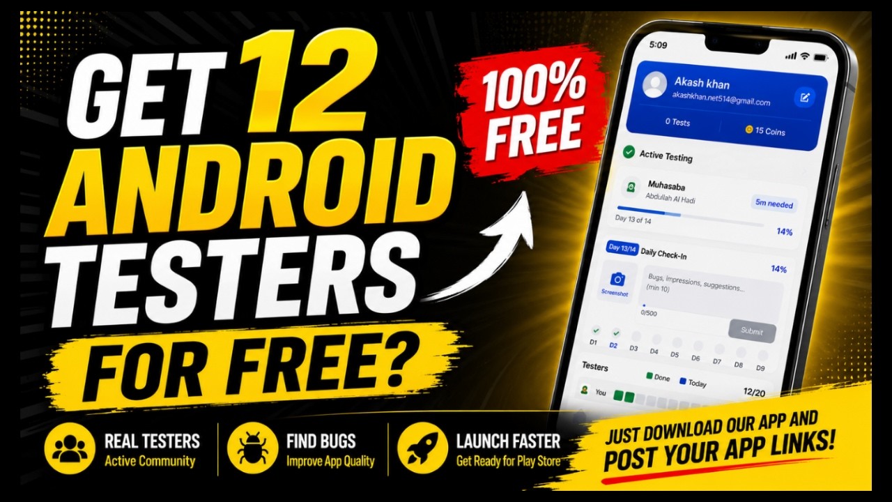 12 testers google play console approval and publish android app on google play store