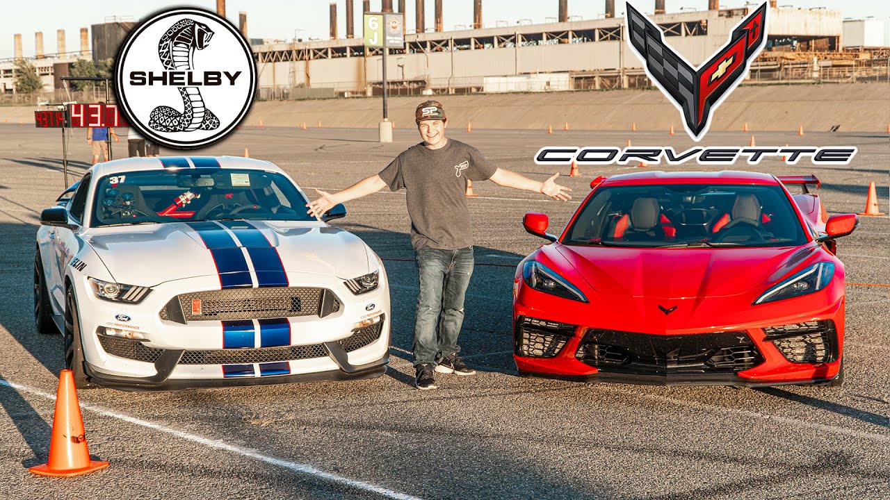2020 C8 CORVETTE VS GT350R ON TRACK - Which one handles better?
