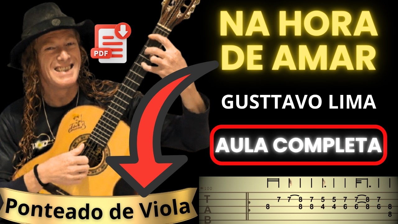 Na Hora de Amar - Gusttavo Lima | Como Tocar Na Viola Caipira