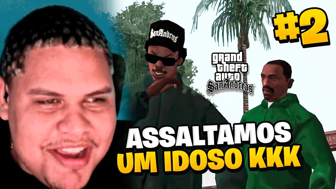 ENTRAMOS NA CASA DO COROA VETERANO - JMDECK JOGANDO GTA SAN ANDREAS #2
