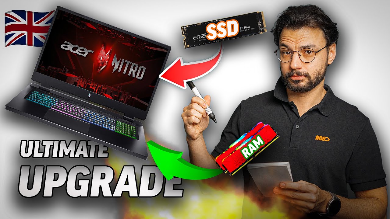 Acer Nitro 17 / 16 Tutorial: How to Upgrade the RAM & SSD(s) | English
