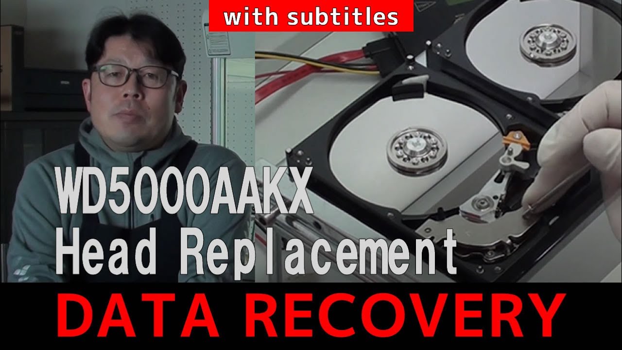 замена и проверка головки жесткого диска (WD5000AAKX)