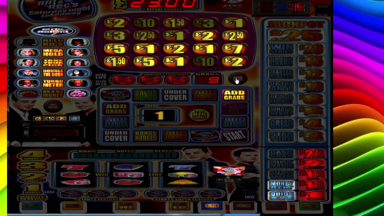 Ant and Dec Saturday Night Takeaway  fruit machine