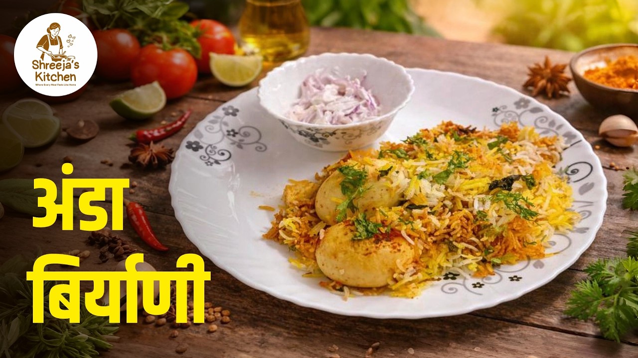 Egg Biryani Recipe Marathi