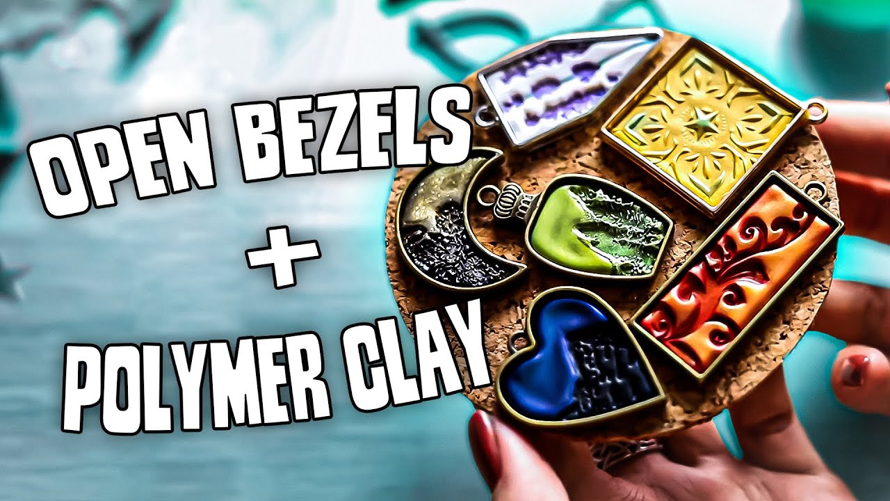 Open Bezel and Polymer Clay Jewelry DIY | Masherisha EN