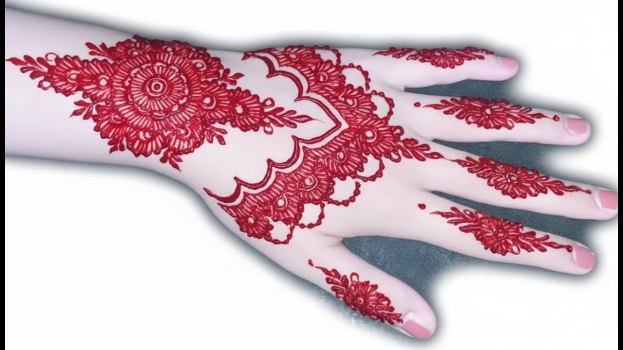 Tutorial Henna For Wedding Back Hand Very Beautiful