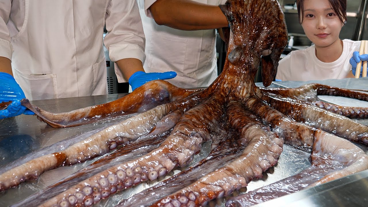 대왕 문어 하루 30kg 팔리는 우동집?! 세계 3대 요리학교 출신 사장님이 만드는 자가제면 우동 Best Octopus Udon Master