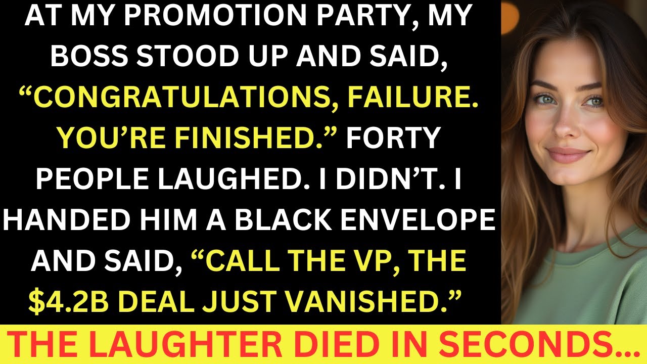 At My Promotion Party, My Boss Ended My Career With A Toast, I Ended Their $4.2B Deal...