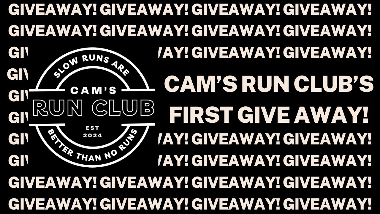 GIVEAWAY!!!! WITH CAM'S RUN CLUB 😍😱