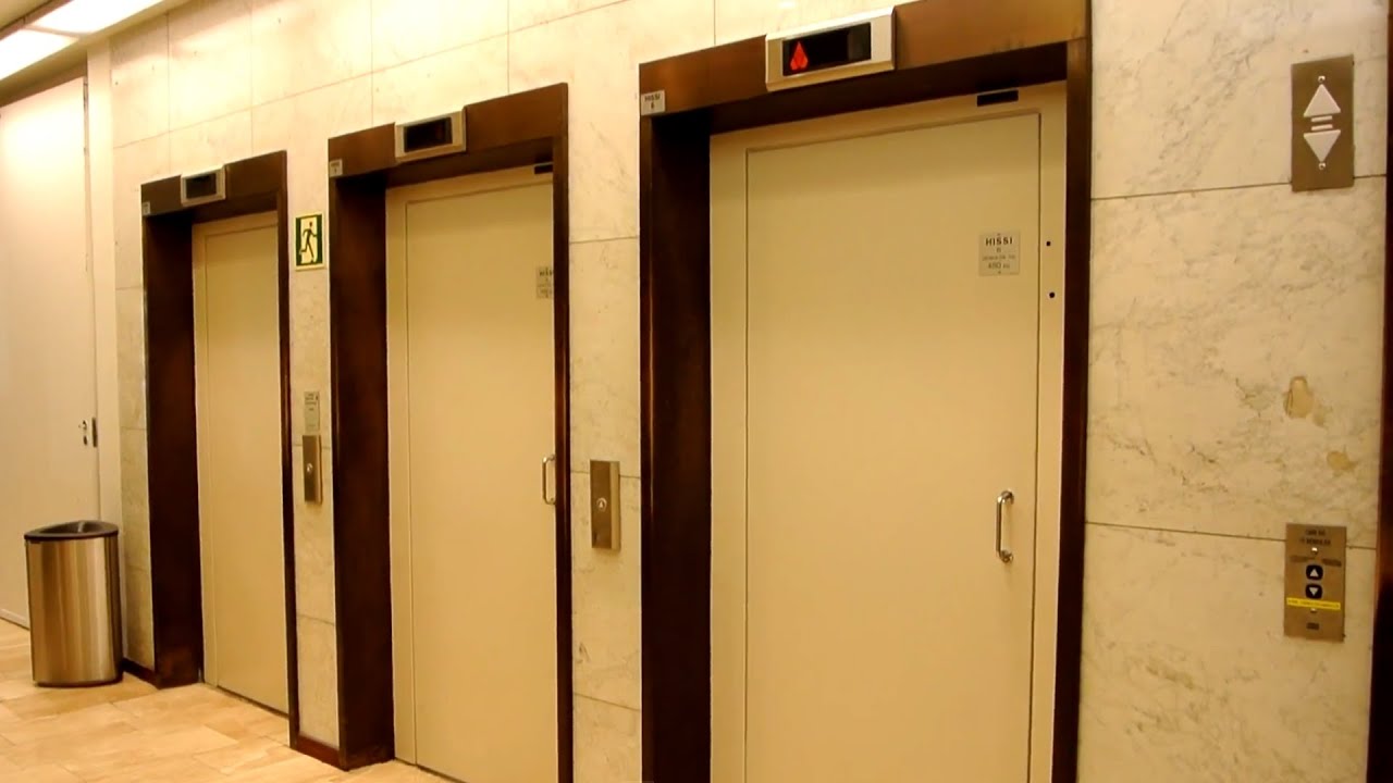 1974 KONE traction elevators (2007 mod by KONE) & more @ Sokos Department Store, Helsinki, Finland
