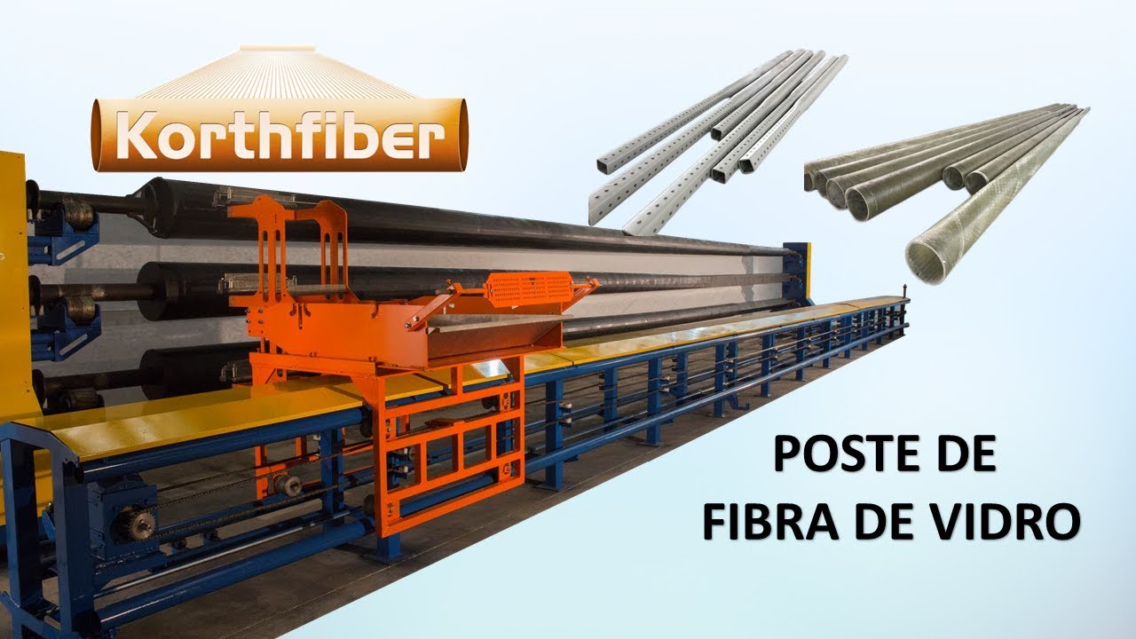 Máquina de Fabricação de Postes de Fibra de Vidro