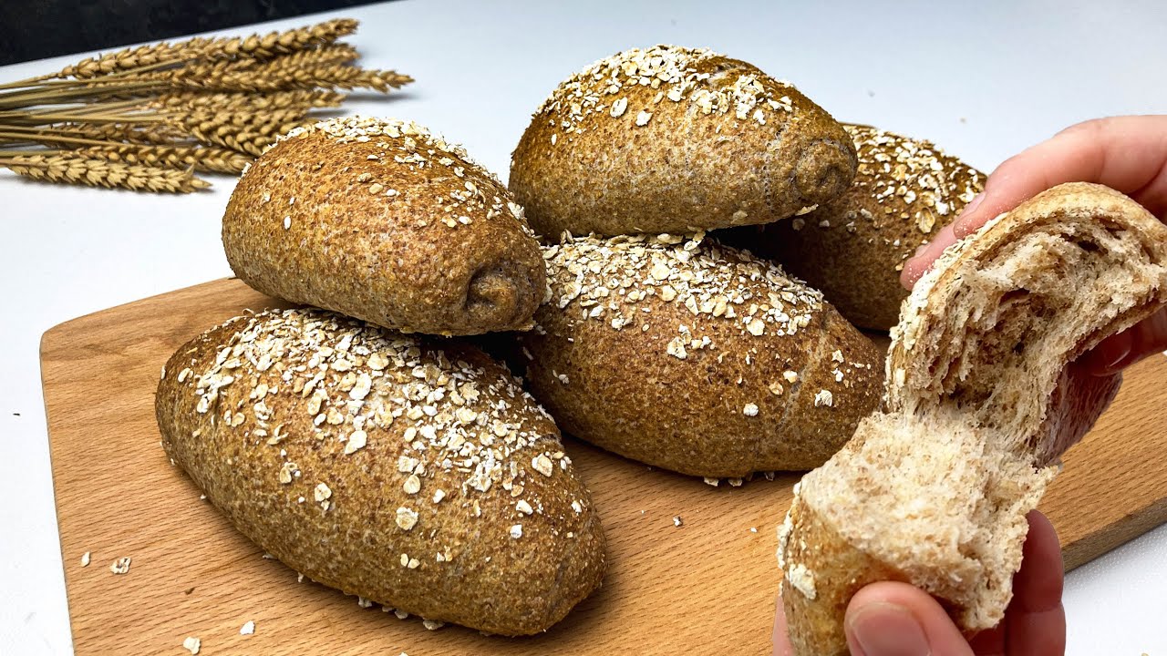 PANINI con FARINA INTEGRALE - Fragranti e Sofficissimi! Impasto a mano FACILE e VELOCE