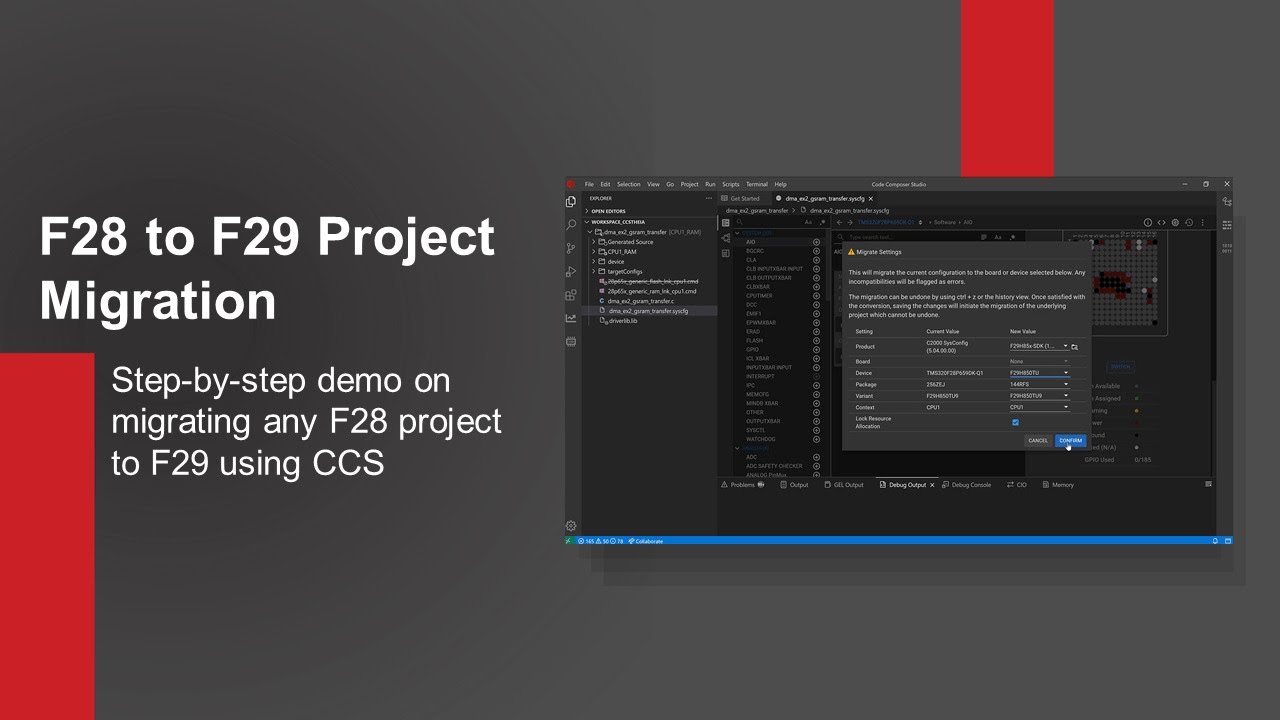 F28 to F29 project migration