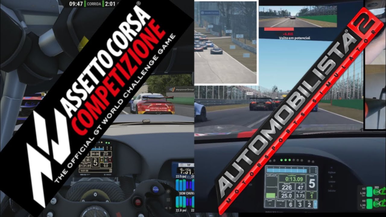 AUTOMOBILISTA 2 VS ASSETTO CORSA COMPETIZIONE COMPARATIVO
