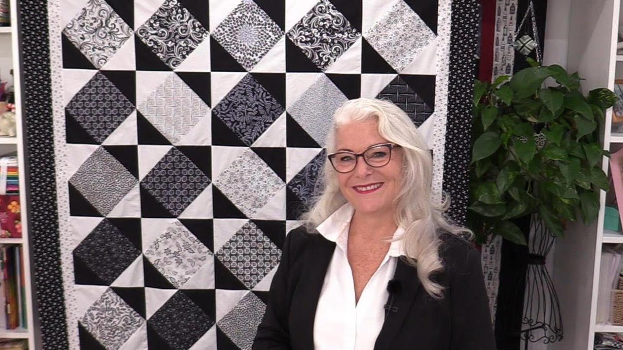 Two Color Quilt, Black and White