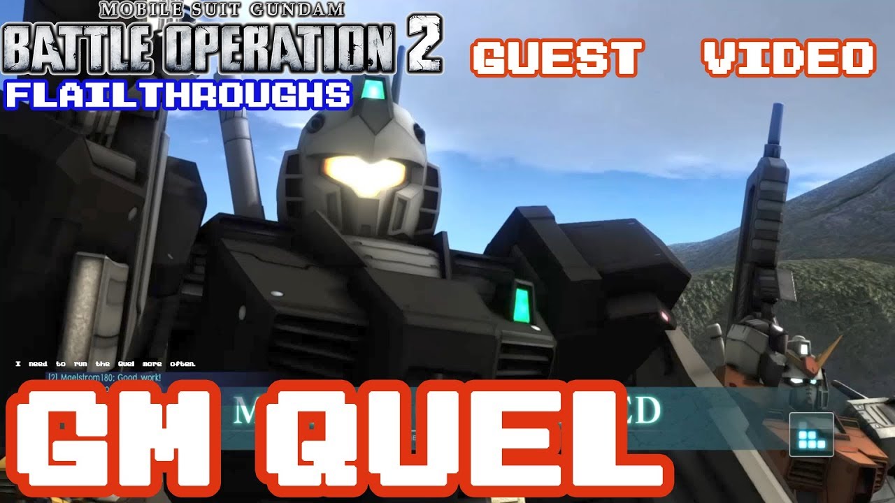 Gundam Battle Operation 2 Guest Video: RGM-79Q GM Quel With GM Rifle