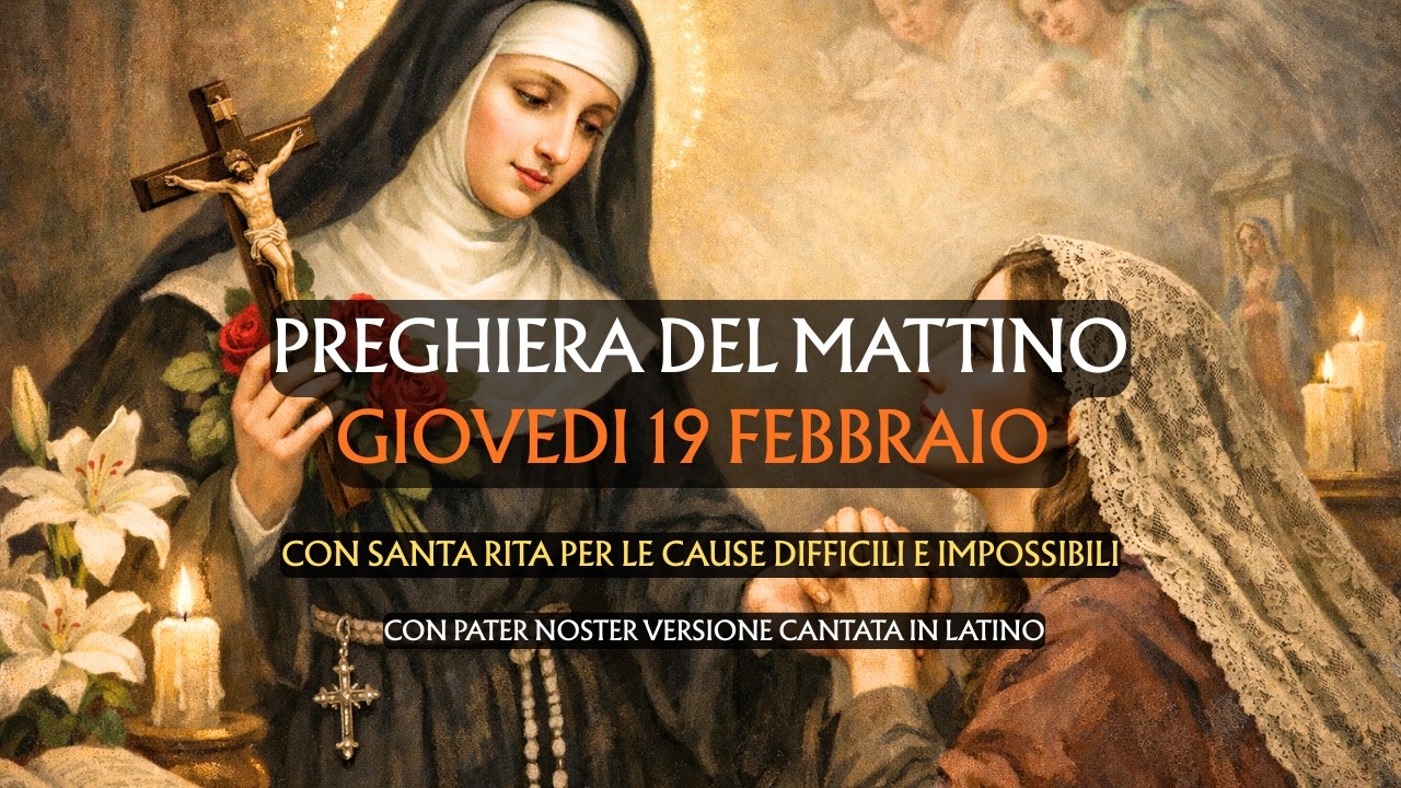 Preghiera del Mattino GIOVEDI 19 FEBBRAIO | Con Santa Rita per le cause difficili e impossibili
