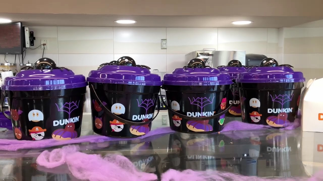Halloween Buckets Are Now At Dunkin Donuts 🪣🪣🪣