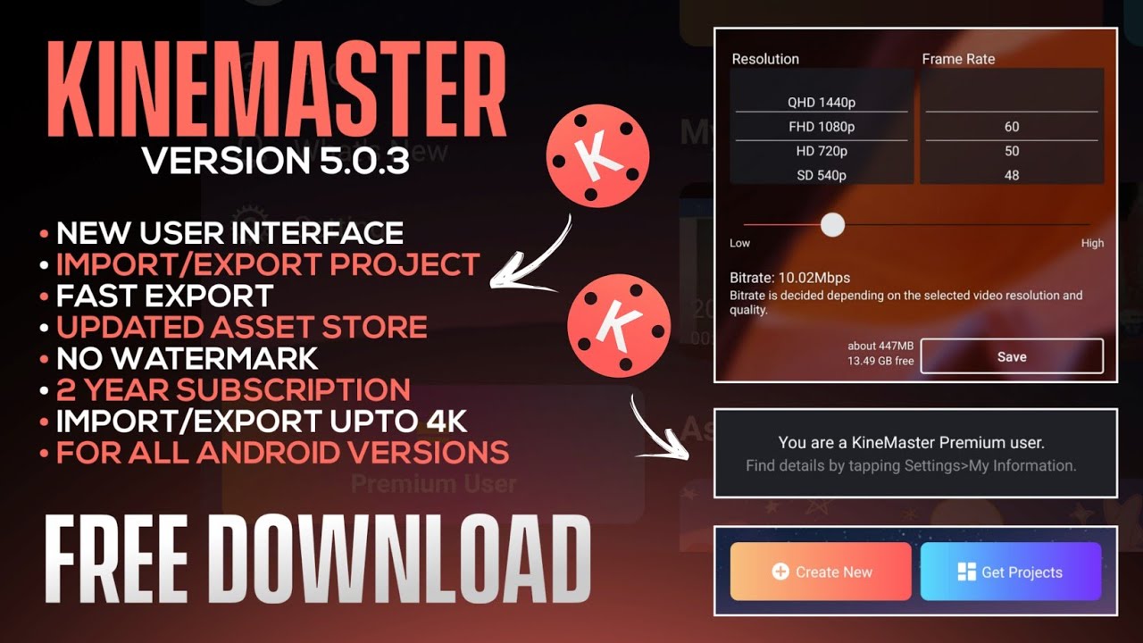 ( 2021 ) Kinemaster Pro Mod Apk v5.0.3 | Kinemaster Pro Mod Apk 2021 | 100% Working | No Watermark