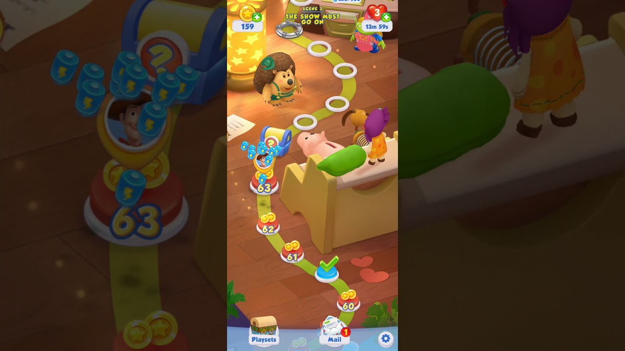 Toy Story Drop! Scene 3: The Show Must Go On Level 61 - 70
