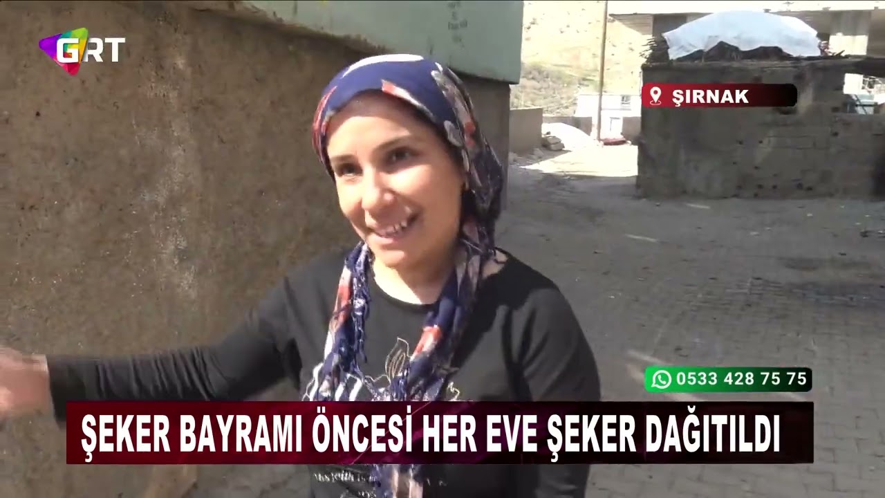 Silopi'de bayram öncesi her eve bayram şekeri dağıtıldı